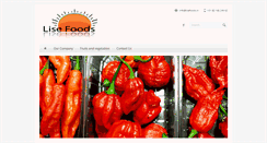 Desktop Screenshot of lisefoods.nl