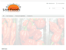 Tablet Screenshot of lisefoods.nl